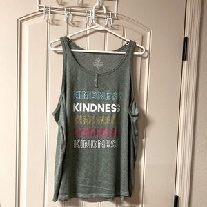 SECRET TREASURES Kindness Tank Top 3 Button Accent Sparkles Super Soft Size 3X